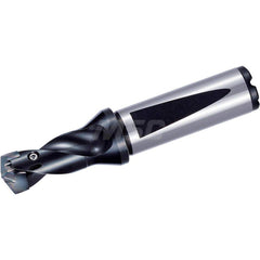 Replaceable Tip Drill: 25 to 25.5 mm Drill Dia, 39 mm Max Depth, 25 mm Flange Shank Seat Size 25, 131 mm OAL, Through Coolant