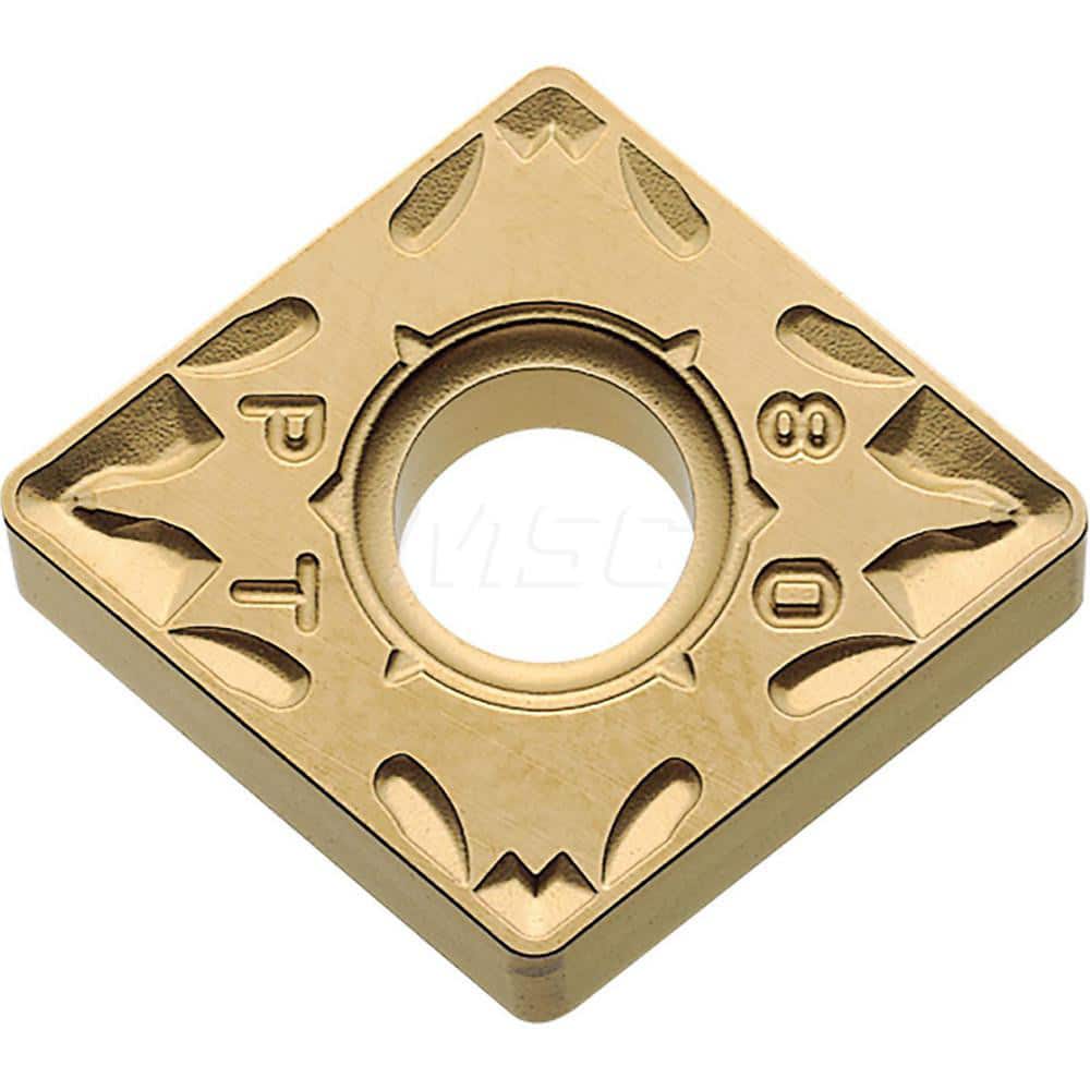 Kyocera CNMG 544PT CA5525 Grade CVD Carbide, 0 Degree, Diamond, Negative Rake Angle, Neutral Turning Insert for Light Interruption and Medium-Roughing in (P) Carbon/Alloy Steel