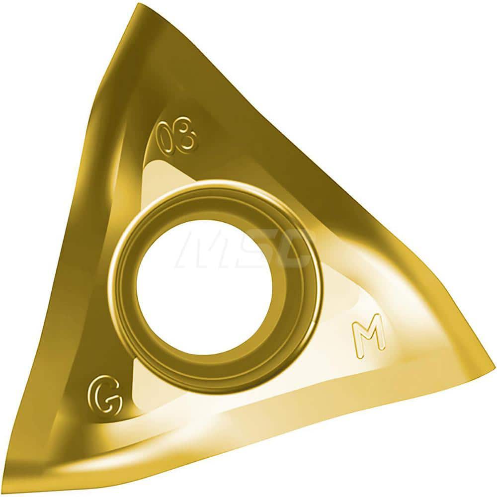 Kyocera TOMT 060504ERGM CA6535 Grade CVD Carbide, 60 Degree Triangle, Positive Rake Angle, Right-Hand Milling insert for Roughing in (M) Martensitic Stainless Steel