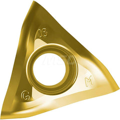 Kyocera TOMT 060504ERGM CA6535 Grade CVD Carbide, 60 Degree Triangle, Positive Rake Angle, Right-Hand Milling insert for Roughing in (M) Martensitic Stainless Steel