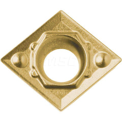 Kyocera CCMT 3251HQ CA5525 Grade CVD Carbide, 7 Degree, Diamond, Positive Rake Angle, Neutral Turning Insert for Light Interruption and Finishing-Medium in (P) Carbon/Alloy Steel