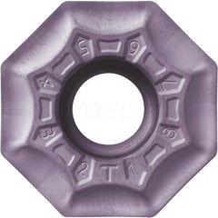 Kyocera OFMT 050405ENGT PR1210 Grade PVD Carbide, Octagon, Positive Rake Angle, Neutral Milling Insert for Roughing in (K) Gray Cast Iron, (K) Nodular Cast Iron