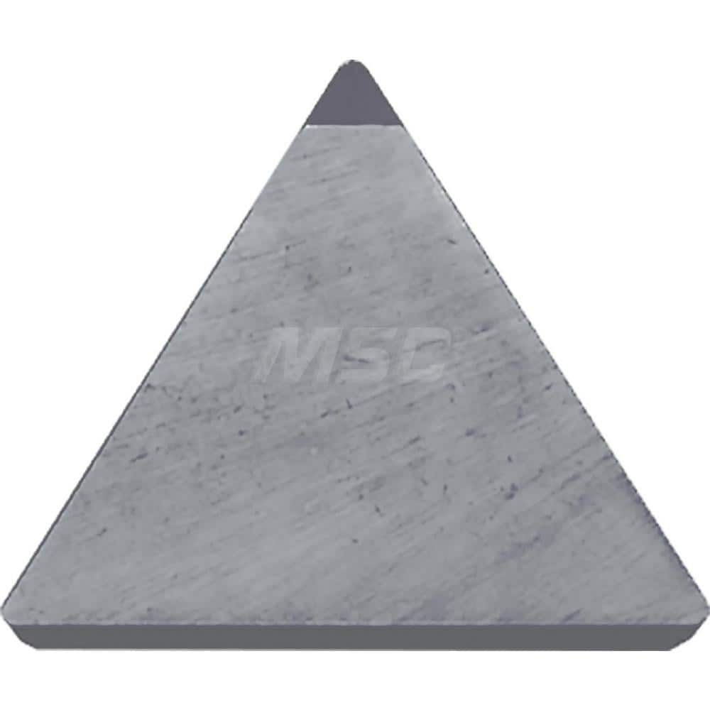 Kyocera TPG 321SE KBN525 Grade CBN, 11 Degree, Triangle, Positive Rake Angle, Neutral Turning Insert for Light Interruption and Medium in (H) Hardened Materials