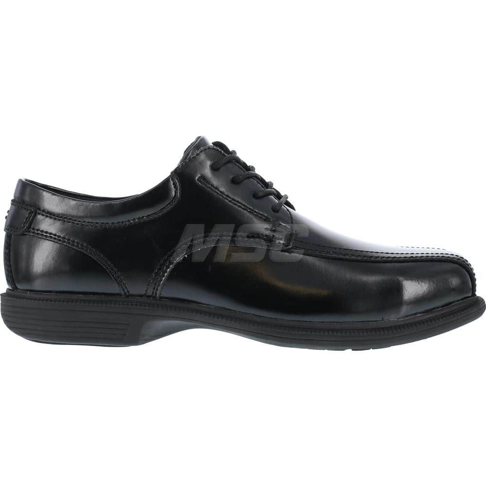 Work Boot: Size 10.5, 2-3/4″ High, Leather, Steel Toe Black, Extra Wide Width