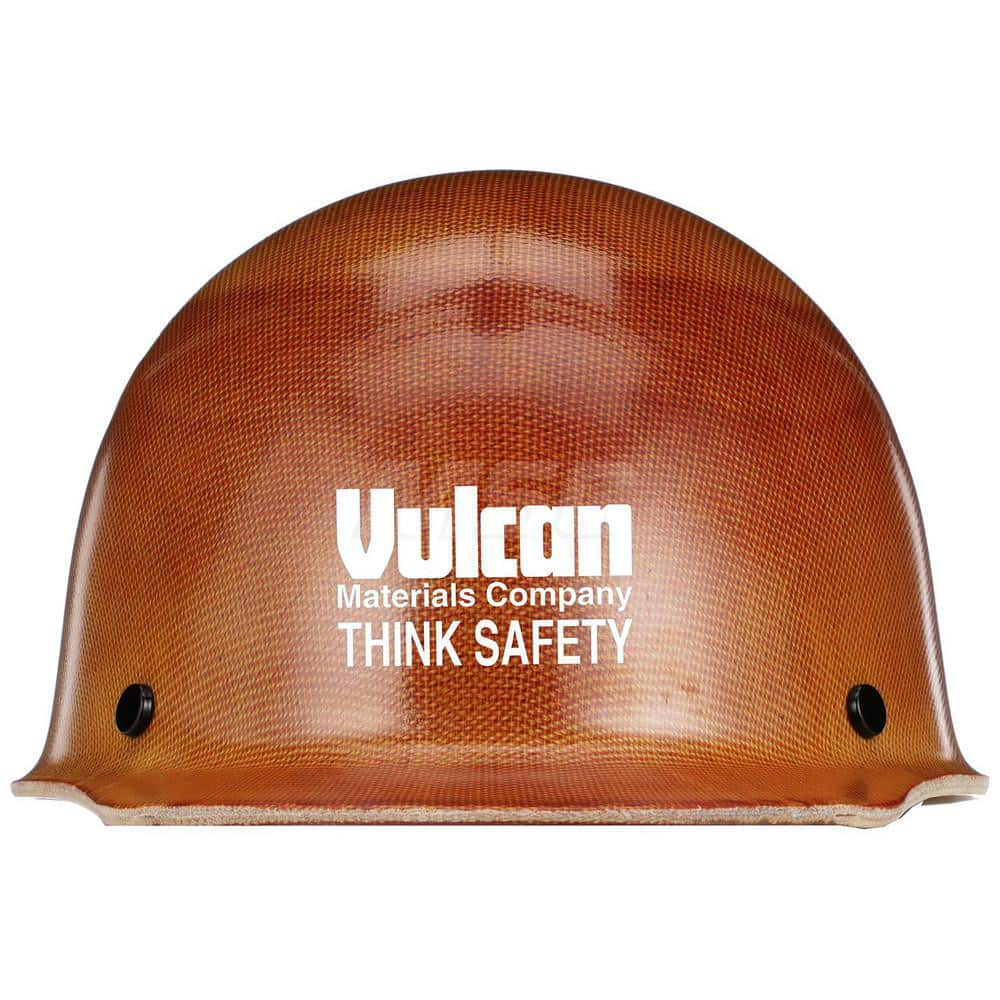 Hard Hat: High Visibility & Heat Protection, Front Brim, Class G, 4-Point Suspension Gold, Plastic