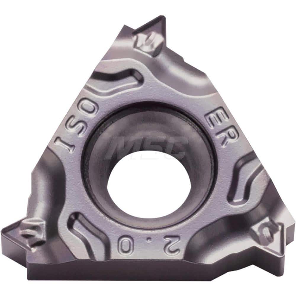 Laydown Threading Inserts; Insert Style: 16ER; Insert Size Code: 16; Insert Material: Solid Carbide; Manufacturer Grade: PR1215; Threads Per Inch: 11.00; Thread Type: External; Thread Standard: Parallel Pipe; Whitworth; Insert Hand: Right Hand; Included A