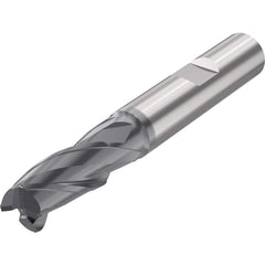 Corner Radius End Mill: 0.315″ Dia, 3 Flutes, Solid Carbide 35 ° Helix, SIRON-A Coated, Corner Radius End, Series JSE513