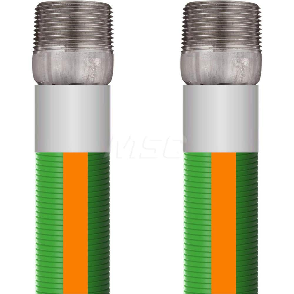 Chemical & Petroleum Hose; Inside Diameter (Inch): 2; Outside Diameter (Decimal Inch): 2.6000; Overall Length: 10; Type: Chemical Handling Hose; Connection Type: MPT; Minimum Temperature (F): -40.000; Maximum Temperature (F): 250.000; Material: Polypropyl