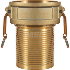 C-BR Type Quick Coupling: 4″ Hose ID, 4″ Part C, Brass