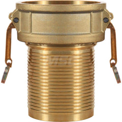C Type Quick Coupling: 1-1/4″ Hose ID, 1-1/4″ Part C, Brass