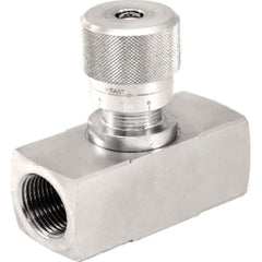 Needle Valves; Type: Needle Valve; Style: Straight; Pipe Size: 3/4; End Connections: SAE; Maximum Working Pressure (psi): 5700.000; Type: Needle Valve; Minimum Order Quantity: Carbon Steel Plated; Type: Needle Valve; End Connections: SAE; Pipe Size: 3/4;