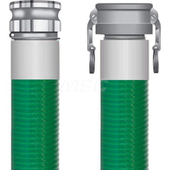 Liquid Suction & Discharge Hose; Inside Diameter (Inch): 1-1/2; Length (Feet): 20; Outside Diameter (Decimal Inch): 1.8400; Material: PVC; Working Pressure (psi): 90.000; Vacuum Rating: 29 In. Hg; Color: Green; Minimum Temperature (F): -23.000; Maximum Te