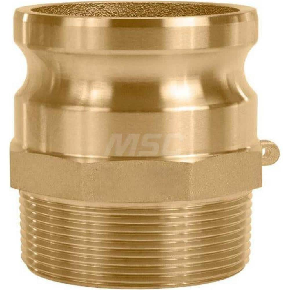 F Type Quick Coupling: 2-1/2″ Hose ID, 2-1/2″ Part F, Brass