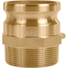 F Type Quick Coupling: 1″ Hose ID, 1″ Part F, Brass