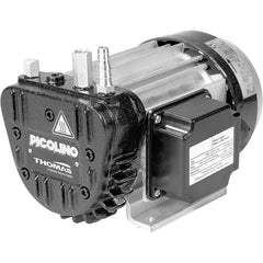 Thomas - Rotary Vane-Type Vacuum Pumps Voltage: 115 VAC Length (Decimal Inch): 8.2300 - Benchmark Tooling