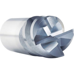 Square End Mill: 0.4331'' Dia, 1.0236'' LOC, 0.4724'' Shank Dia, 2.9134'' OAL, 4 Flutes, Solid Carbide AlTiN Finish, 45 ° Helix, Centercutting, Series MXP-NB