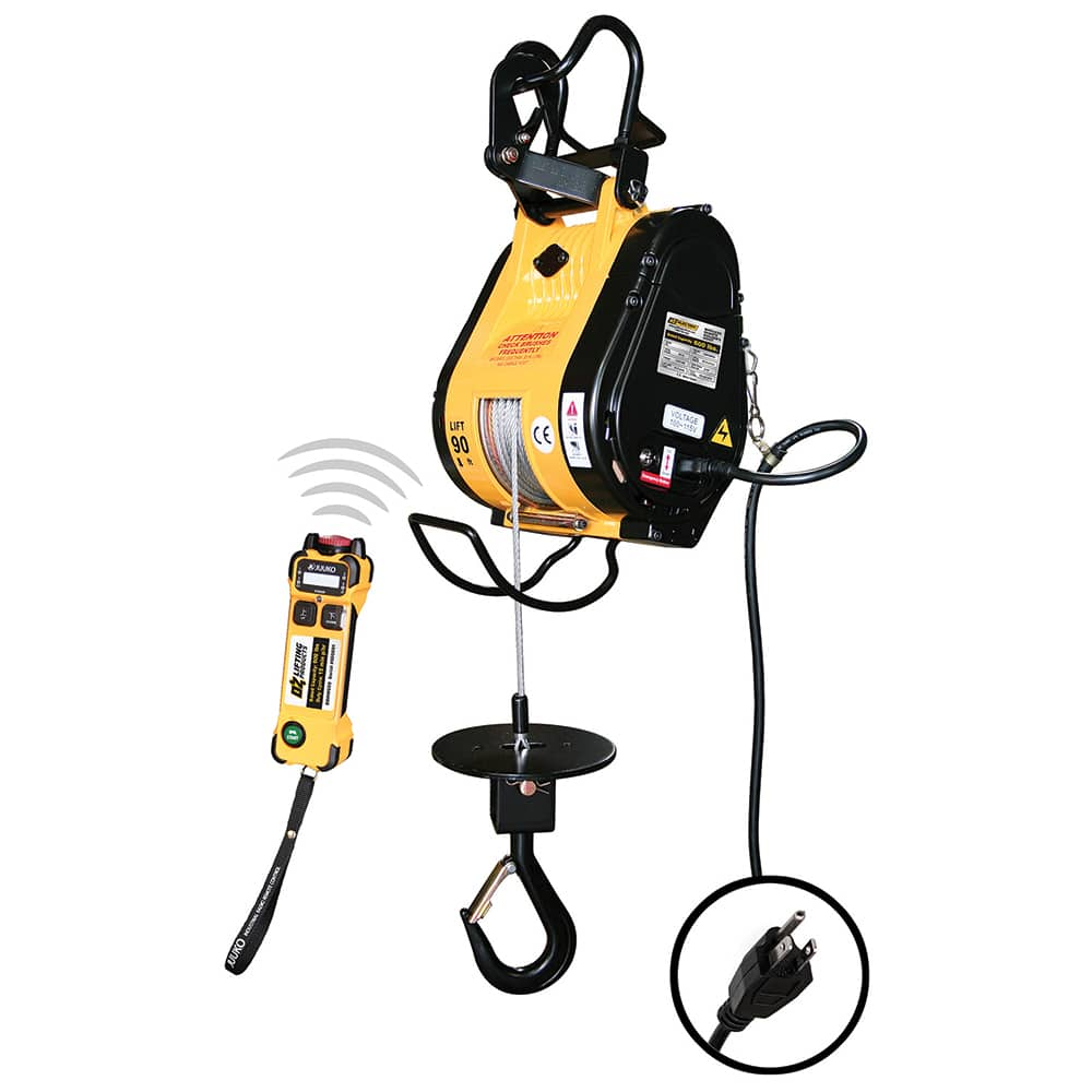 OZ Lifting Products - Electric Hoists Type: Electric Hoist Load Capacity (Lb.): 600.000 - Benchmark Tooling