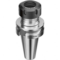 Collet Chuck: 0.5 to 10 mm Capacity, ER Collet, Dual Contact Taper Shank 100 mm Projection, 0.003 mm TIR, Balanced to 25,000 RPM, Through Coolant