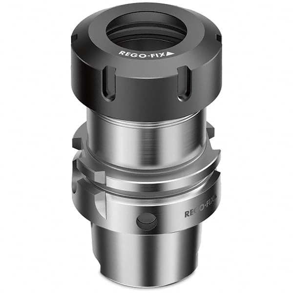 Collet Chuck: 2 to 20 mm Capacity, ER Collet, Hollow Taper Shank 200 mm Projection, 0.003 mm TIR, Balanced to 25,000 RPM, Through Coolant