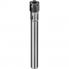 Collet Chuck: 0.5 to 10 mm Capacity, ER Collet, Straight Shank 140 mm Projection, 0.003 mm TIR, Through Coolant