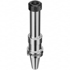 Collet Chuck: 0.5 to 10 mm Capacity, ER Collet, Hollow Taper Shank 400 mm Projection, 0.003 mm TIR, Balanced to 5,000 RPM, Through Coolant