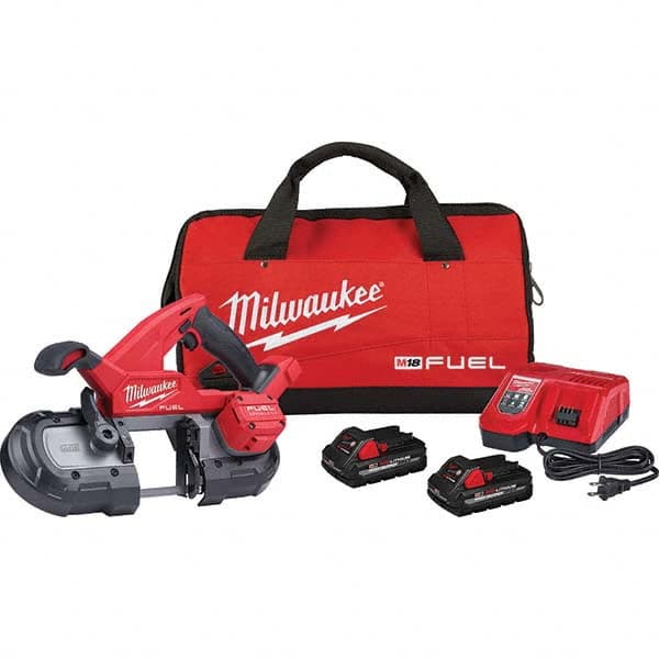 Milwaukee Tool - Cordless Portable Bandsaws Voltage: 18 Battery Chemistry: Lithium-Ion - Benchmark Tooling