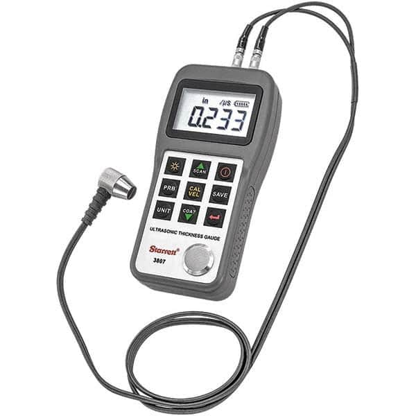 Starrett - Electronic Thickness Gages Minimum Measurement (Decimal Inch): 0.0000 Maximum Measurement (Inch): 3-1/2 - Benchmark Tooling