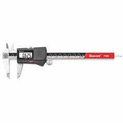 Starrett - 0 to 6" Range, 0.01mm Resolution, Electronic Caliper - Benchmark Tooling