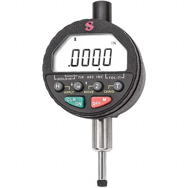 Starrett - Electronic Test Indicators Resolution (Decimal Inch): 0.00010 Minimum Measurement (Decimal Inch): 0.0000 - Benchmark Tooling