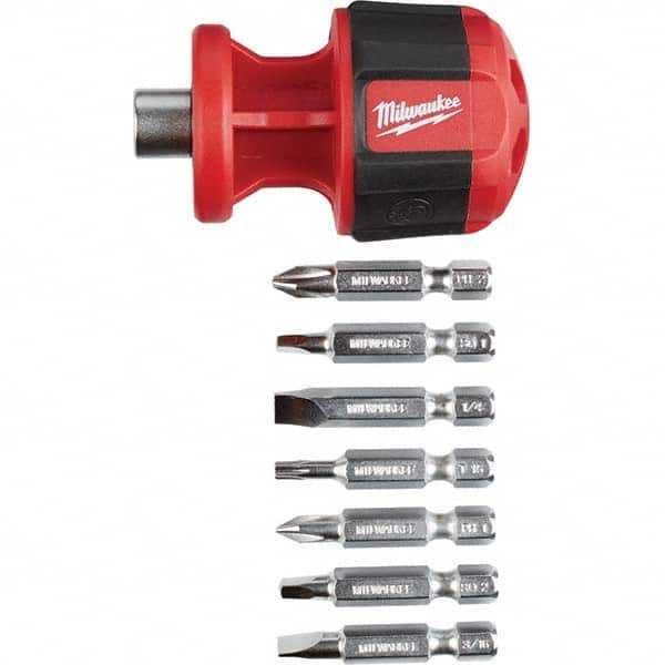 Milwaukee Tool - Bit Screwdrivers Type: 8-in-1 Nut Driver Tip Type: Philips; Slotted; Square; Torx - Benchmark Tooling