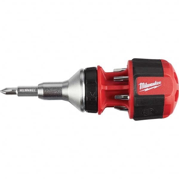 Milwaukee Tool - Bit Screwdrivers Type: Multi-Bit Screwdriver Tip Type: Philips; Slotted; Square; Torx - Benchmark Tooling