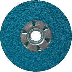 VSM - 5" Diam, 7/8" Hole, 36 Grit Ceramic Fiber Disc - Benchmark Tooling