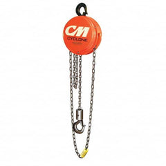 Cyclone - 1,000 Lb Capacity, 20' Lift Height, Chain Manual Hoist - Benchmark Tooling