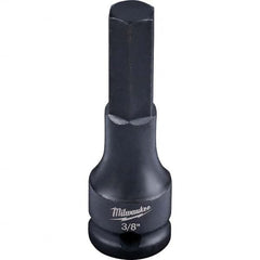 Milwaukee Tool - Impact Hex & Torx Bit Sockets Drive Size (Inch): 3/8 Hex Size (Inch): 3/8 - Benchmark Tooling