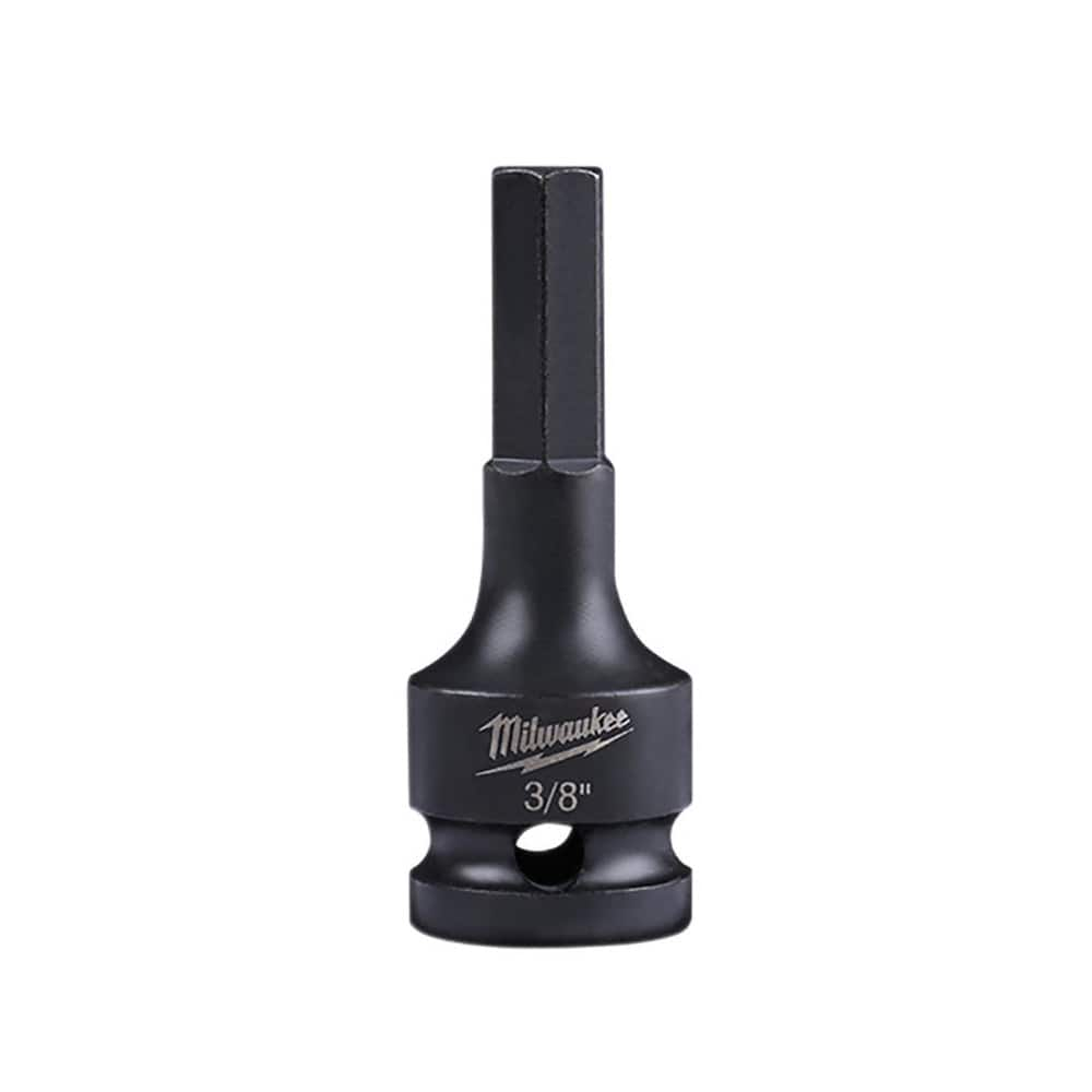 Impact Hex & Torx Bit Sockets; Drive Size: 1/2 in; Hex Size (Inch): 3/8; Overall Length (Decimal Inch): 2.6200