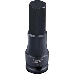 Milwaukee Tool - Impact Hex & Torx Bit Sockets Drive Size (Inch): 3/8 Hex Size (Inch): 1/2 - Benchmark Tooling