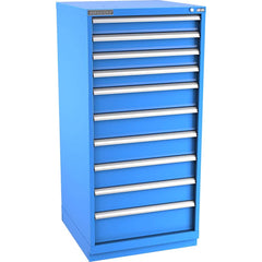 Storage Cabinet: 28-1/4″ Wide, 28-1/2″ Deep, 59-1/2″ High 440 lb Capacity, 10 Drawer