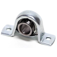 Shuster - SBPP204-12, 3/4" ID, 98mm OAL x 50.5mm OAH x 1-1/4" Wide, Pressed Housing Pillow Block Bearing - Exact Industrial Supply