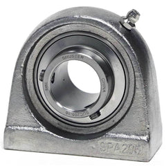 Shuster - SUCSPA208-24, 1-1/2" ID, 117mm OAL x 100mm OAH49.2mm Wide, Tap Base Pillow Block - Exact Industrial Supply