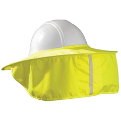 OccuNomix - Personal Cooling & Heating Accessories; Type: Hard Hat Shade ; Accessory Style: Hat ; Length (Inch): 6 ; Length (Feet): 0.000 ; Material: Polyester ; Color: Hi-Vis Yellow - Exact Industrial Supply