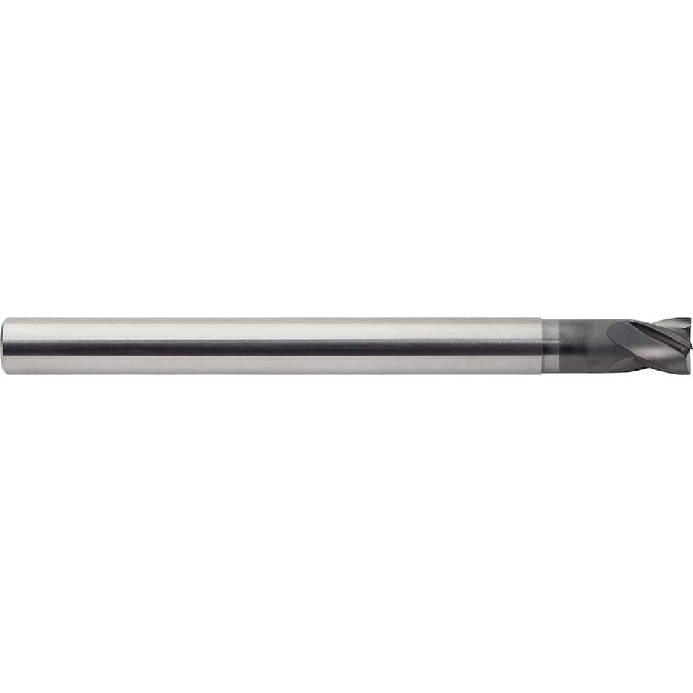 M.A. Ford - Corner Radius & Corner Chamfer End Mills; Mill Diameter (Inch): 1/4 ; Mill Diameter (Decimal Inch): 0.2500 ; End Type: Corner Radius ; Corner Radius (Inch): .030 ; Number of Flutes: 4 ; Material: Solid Carbide - Exact Industrial Supply