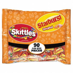 Wrigley's - Snacks, Cookies, Candy & Gum Breakroom Accessory Type: Candy Breakroom Accessory Description: Skittles/Starburst Fun Size, Variety, Individually Wrapped - Benchmark Tooling