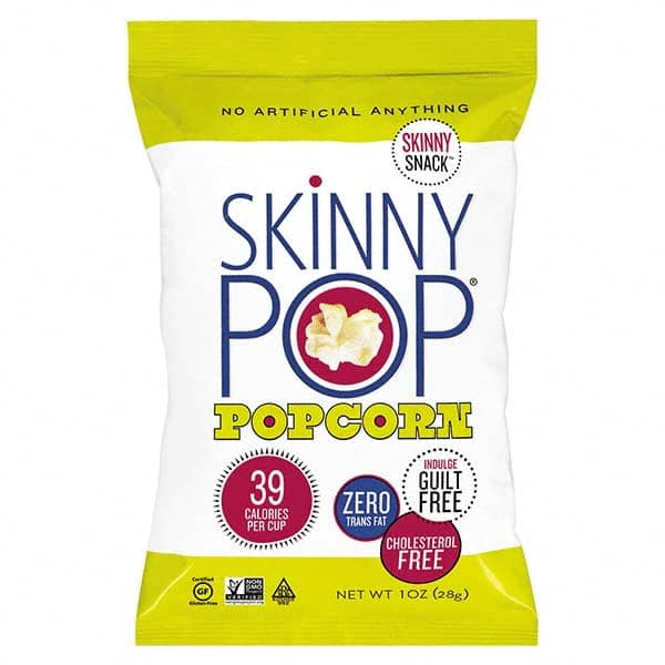 SkinnyPop Popcorn - Snacks, Cookies, Candy & Gum Breakroom Accessory Type: Popcorn Breakroom Accessory Description: Popcorn, Original, 1 oz Bag, 12/Carton - Benchmark Tooling