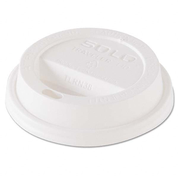 DART - Traveler Dome Hot Cup Lid, Fits 8 oz Cups, White, 100/Pack, 10 Packs/Carton - Benchmark Tooling