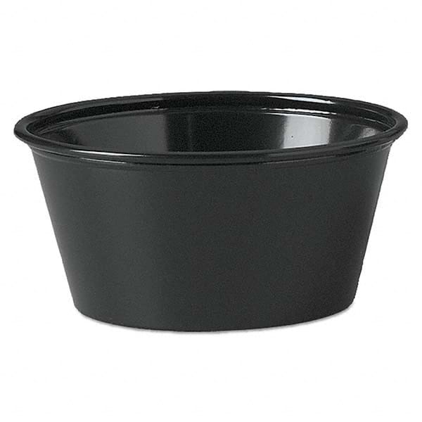 DART - Plastic Souffle Portion Cups, 3 1/4 oz, Black, 250/Bag, 2500/Carton - Benchmark Tooling