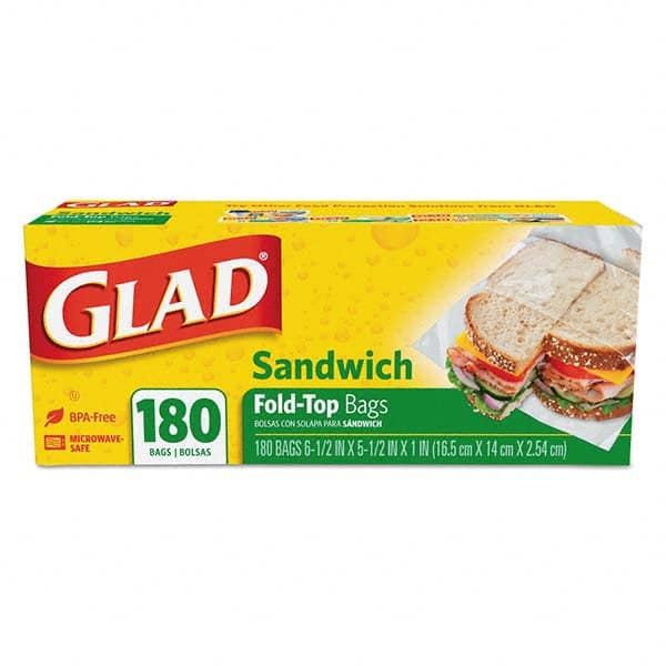 Glad - Reclosable Food & Sandwich Bags Volume Capacity: 1 Gal. Width (Inch): 6-1/2 - Benchmark Tooling