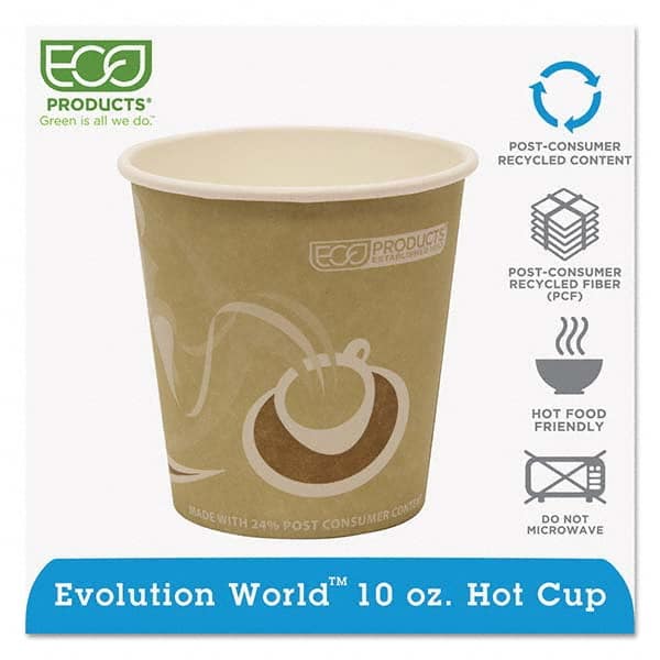 ECO PRODUCTS - Evolution World 24% Recycled Content Hot Cups - 10 oz, 50/PK, 20 PK/CT - Benchmark Tooling