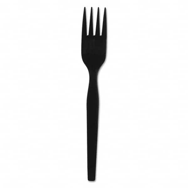 Dixie - SmartStock Plastic Cutlery Refill, Forks, 6", Black, 40/Pack, 24 Packs/CT - Benchmark Tooling