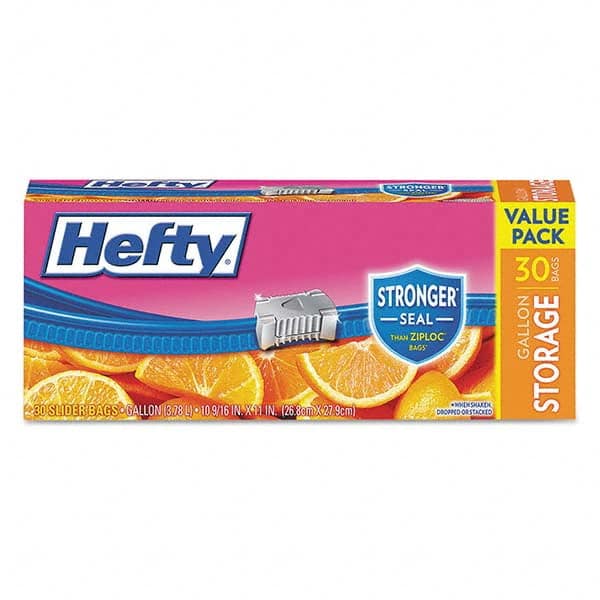 Hefty - Reclosable Food & Sandwich Bags Volume Capacity: 1 Gal. Width (Inch): 2-1/2 - Benchmark Tooling