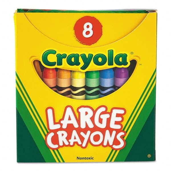 Crayola - Markers & Paintsticks Type: All Purpose Wax Crayon Color: Black; Blue; Brown; Green; Orange; Red; Violet; Yellow - Benchmark Tooling